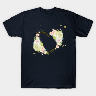 Love wreath flower roses T-Shirt